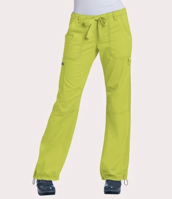 Pantalones Médicos Koi Talla Pequeña Clásicos Lindsey Carga 7 Bolsillos Verde Llave Lima 701 Foto 1 de 4