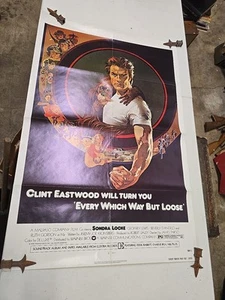 Every Which Way But Loose Clint Eastwood Original Movie Poster - Picture 1 of 6