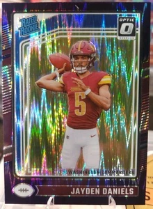 2024 Panini Donruss Optic - Rated Rookie Jayden Daniels #248 PURPLE SHOCK Prizm - Bild 1 von 10