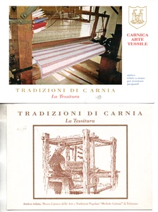 ud 374 - ca. 1995 VILLA SANTINA (Udine) Carnica Textilkunst - 2 Postkarten nicht sehr gut - Bild 1 von 2