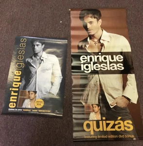 Póster de vinilo Enrique Iglesias sobre varillas de pasador con póster de papel - Imagen 1 de 5