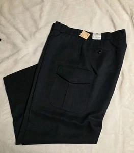 Mens Hemmed Navy 44x29 Flying Cross Uniform Pants - Picture 1 of 6