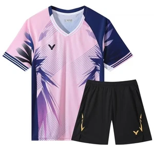 T-shirt uomo ping pong badminton e tuta corta tuta sportiva set 25-06063 - Foto 1 di 6