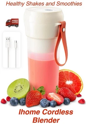 IHOM BATIDORA PORTÁTIL INALÁMBRICA 3.7V BATIDOS Y BATIDOS SOBRE LA MARCHA!! SALUDABLE NUEVO Foto 1 de 4
