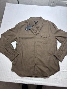 Porter & Ash Hemd Herren groß kariert Kaschmir Flanell Button Down Hahnentritt neu mit Etikett - Bild 1 von 9