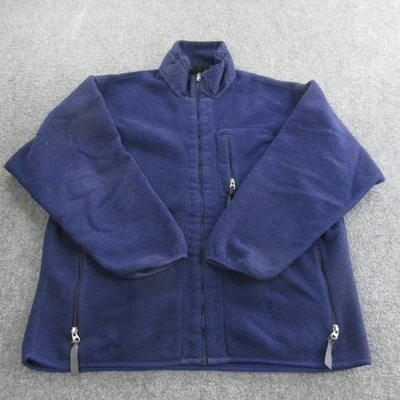 Chaqueta de Vellón Patagonia De Colección Hombres Púrpura Cremallera Completa Bolsillo en el Pecho Pila Profunda EE. UU. 90s Foto 1 de 4