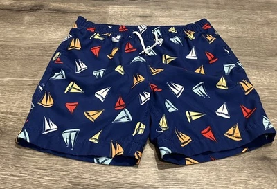 Traje de baño Crewcuts velero azul bañador talla 8 - veleros rojo naranja blanco Foto 1 de 4