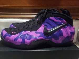 purple foamposite shoes