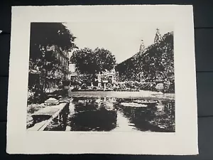 NORMAN ACKROYD RA 1938-2024 "Chateau La Mission Haut-Brion Ltd Ed ETCHING 76/150 - Picture 1 of 6