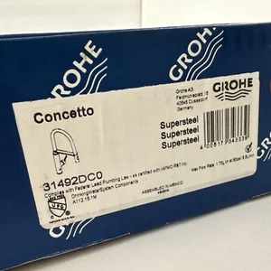 Grifo de cocina profesional de un solo mango Grohe 31492DC0 Concetto, superacero * - Imagen 1 de 9
