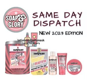 Soap and & Glory Original Pink Paint It Pink Tin Ladies Christmas Gift Set