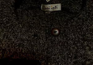 100% Alpaca Soft Women's Handcraft NEW Cardigan Charcoal Sweater L AS-529 - Picture 1 of 3