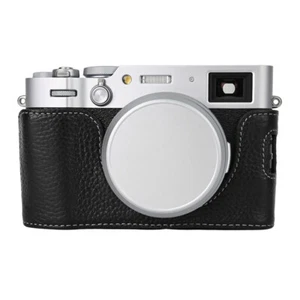 Genuine Real Leather Half Case for FUJI X100VI FUJIFILM Camera Grip - Picture 1 of 9