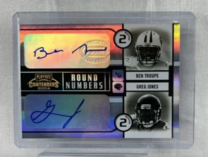 2004 Contenders Round Numbers Autographs #RN-6 Ben Troupe Greg Jones Auto 12/100 - Picture 1 of 6