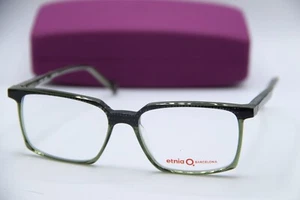 NEW ETNIA BARCELONA DIEGO BKGR BLACK GREEN AUTHENTIC FRAME EYEGLASSES 54-16 - Picture 1 of 5