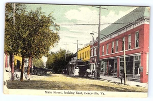 Berryville Virginia Main Street looking East Postcard B879 - Picture 1 of 2