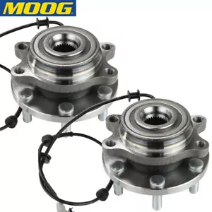 MOOG (2) Buje y cojinete de rueda delantera para Nissan Frontier Xterra 2005-2015 4x4 CA - Imagen 1 de 6