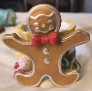 PARTYLITE Pan de Jengibre Hombre Votivo Candelabro Corazones Menta Caramelo P7902 - Imagen 1 de 4