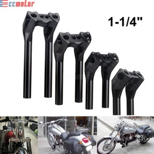 1-1/4" Club Style Pullback Handlebar Riser For Harley Softail Dyna Touring Glide - Picture 1 of 64