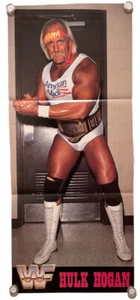 Hulk Hogan Poster WWF WWE Japanese Wrestling Magazine Appendix 25.9×59.8cm - Picture 1 of 5