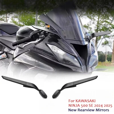 For KAWASAKI NINJA 500 SE 2024 2025 New Rearview Mirrors Adjustable ninja500 - Image 1 of 4