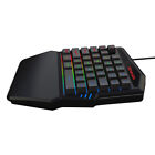 Mechaniczna klawiatura do gier RGB dla graczy PC (czarna)