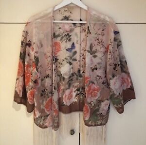 Pink Floral Print Kimono. Unbranded. Size M. Used.