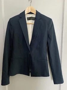 Zara Basic Collection Women's Navy Single Button Career Blazer Sz S - Picture 1 of 5