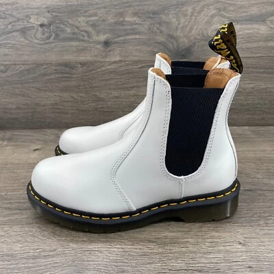 Doc Martens 2976 Yellow Stitch Smooth Leather Chelsea Boots Men's 7 / Women's 8 - Image 1 of 4