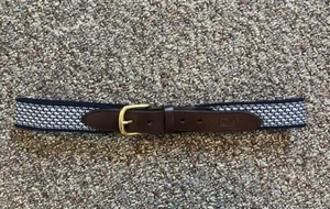 Vineyard Vines Belt Boy's Waist Size 28" With Pattern and Leather - Picture 1 of 5