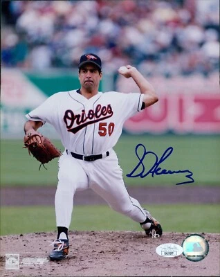 Foto Brillante 8x10 Firmada por Sid Fernández Orioles de Baltimore Autenticada por JSA Foto 1 de 2