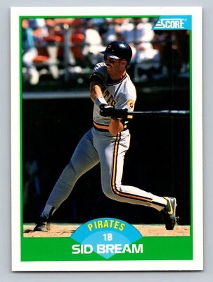 Sid Bream Pittsburgh Pirates 1989 Score #48 Card - Image 1 of 2