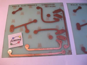 Crossover Network WALD ELECTRONICS Blank Unpopulated PCB Pair - NOS Qty 2 - Picture 1 of 3