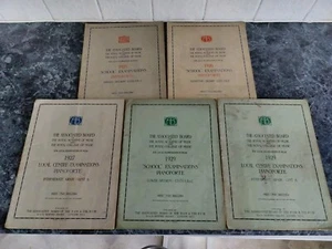 5 X Vintage Sheet Music Books Royal Academy Of Music Pianoforte 1925-29 RAM RCM - Picture 1 of 10