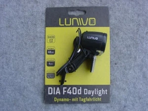 Lunivo Dia F 40d Daylight Headlight for Hub Dynamo 40 Lux Day Driving Sidelight - Picture 1 of 5