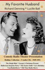 My Favorite Husband Rare Collection-Lucille Ball-Richard Denning-5 Audio OTR CDs - Picture 1 of 3