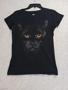 Black Cat /Panther Halloween Tee Sz Small 4-6 - Picture 1 of 3