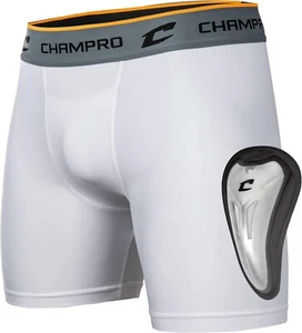 CHAMPRO Boxer a compressione corto con coppa - Poliestere/Spandex - Foto 1 di 4