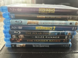 Lot of 8 Blu-ray Pitch Perfect Jumanji Disney Hunger Games Polar Express More - Picture 1 of 1