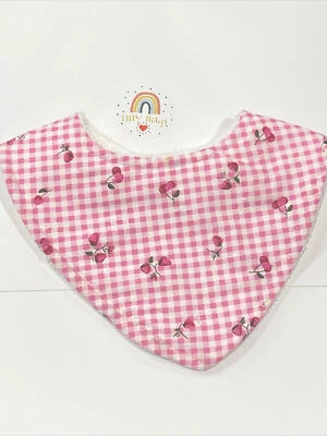Baby Handmade bandana bibs Bamboo Terry /Cotton Baby Shower Gift- Florals Girls - image 1 of 4