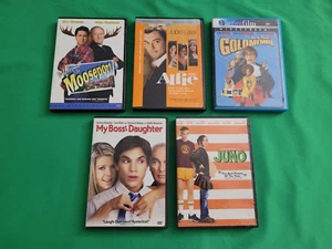 Welcome To Mooseport Alfie Goldmember My Boss's Daughter Juno Set of 5 DVD Gift - Imagen 1 de 16