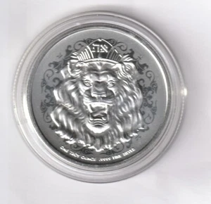 1 UNZE Niue 2023 Brüllender Löwe 999 Silbermünze 2 $ in STGL - (32) - Bild 1 von 2