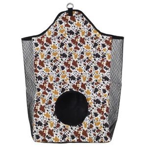 Showman Cow Print Hay Bag w/ Mesh Sides & Bottom - Picture 1 of 2