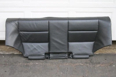 Cubiertas de asiento de banco trasero BMW E46 2001-2006 M3 cupé cuero napa negro Foto 1 de 4