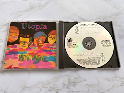 Utopia Trivia CD ORIGINAL NIMBUS PRESS! 1986 PBCD 6053 Todd Rundgren RARE! OOP! — 第 1/4 张图片