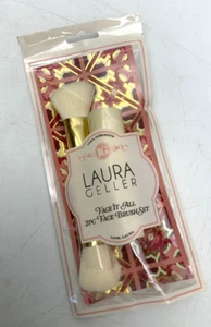 New Laura Geller Face It All 2PC Cream Brush Make Up Retractable Bronzer Blush - Picture 1 of 1