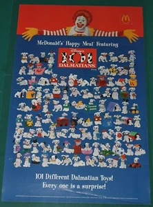 McDonalds Disney 101 Dalmations Double Side Poster 1996 - Beauty Spots Vintage - Bild 1 von 5