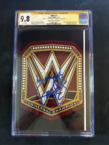WWE #1 CGC 9.8 Belt Variant Signed "Have A Nice Day" By Mick Foley Boom! Studios - Picture 1 of 3
