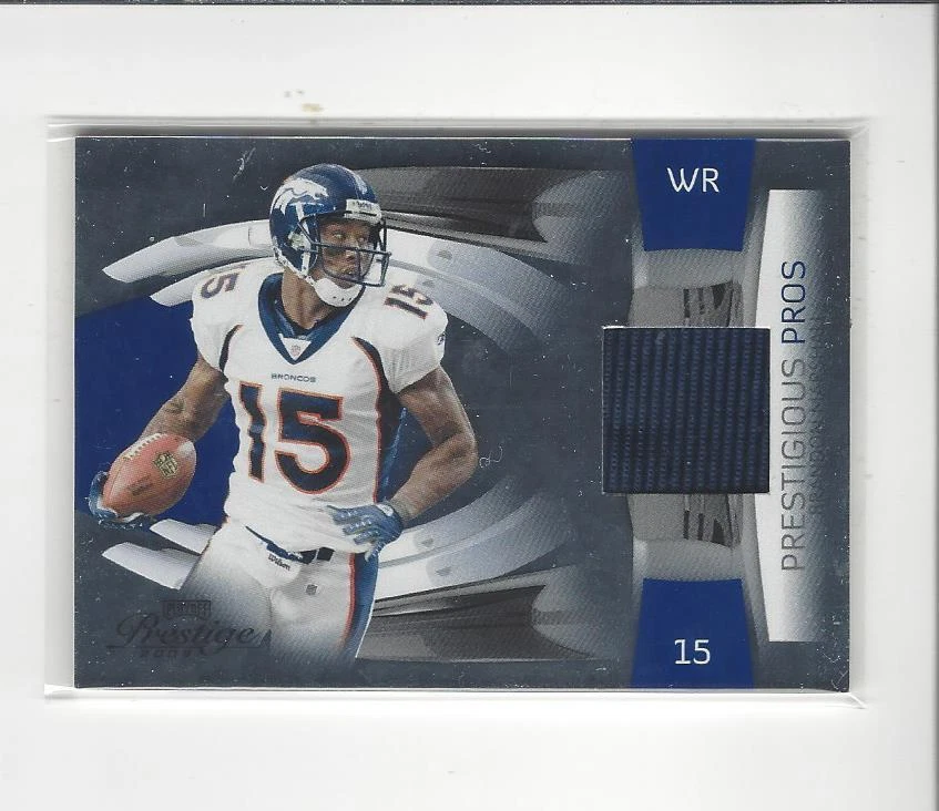 2009 Prestige Prestigious Pros Blue #7 Brandon Marshall JERSEY Broncos /250 - Image 1 of 1