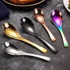 Stainless Steel Eating Curved Cutlery Tableware Kitchen Utensil Soup Spoons